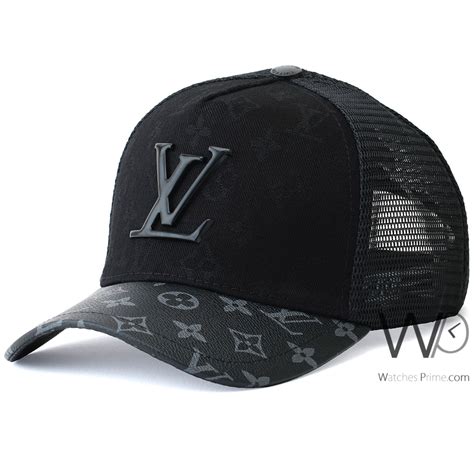 louis vuitton black cap